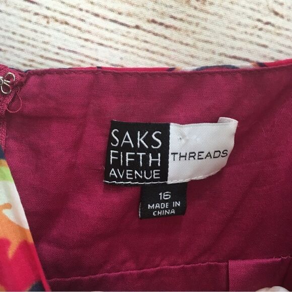 SAKS FIFTH AVENUE THREADS FLORAL MAXI DRESS‎ - Picture 9 of 9